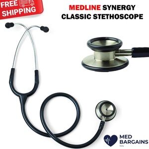 Medline Synergy Classic Stethoscope - Black
